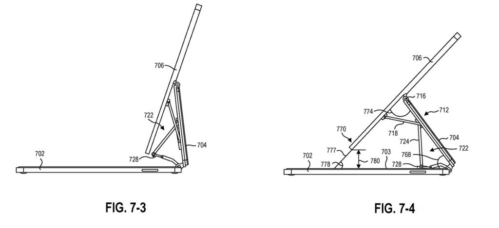 2021年7月28日微軟 Surface 新專利曝光，類似蘋果 iPad 妙控鍵盤設(shè)計(jì)